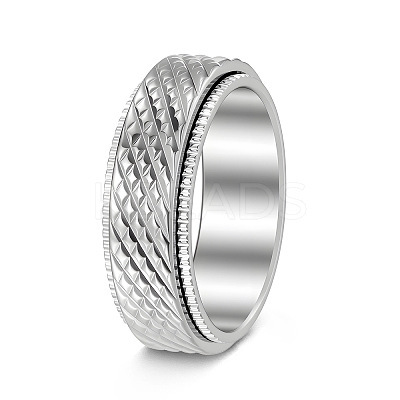 304 Stainless Steel Rotatable Finger Rings WG64A7A-02-1