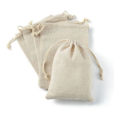 Cotton Packing Pouches Drawstring Bags ABAG-R011-13x18-1