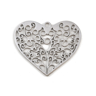 201 Stainless Steel Pendants STAS-I344-05P-02-1