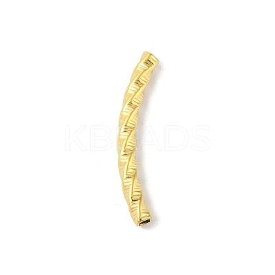 304 Stainless Steel Curved Tube Beads LS-STAS-M071-03F-G-1