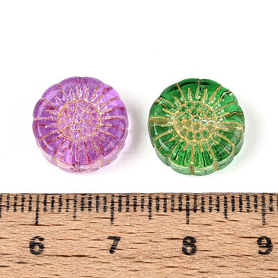 Baking Paint Transparent Glass Beads DGLA-N018-20-1