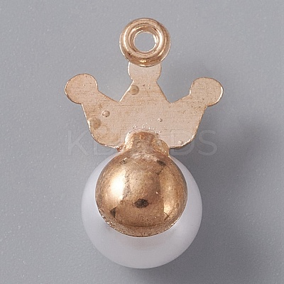 Resin Imitation Pearl Pendants FIND-TAC0002-041C-1