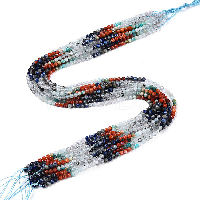 Natural & Synthetic Mixed Gemstone Beads Strands G-D080-A01-01-06-1