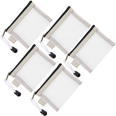 5Pcs Nylon Mesh Pen Bag AJEW-SP0001-89I-1