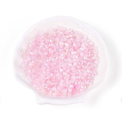 Transparent Spray Painted Glass Beads LS-EGLA-N018-4mm-11-1
