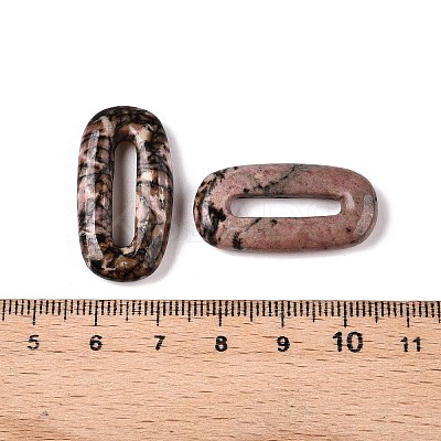 Natural Rhodonite Oval Pendants G-N342-105L-1