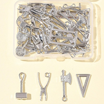 38Pcs 19 Styles Alloy Pendants FIND-FS0003-89-1