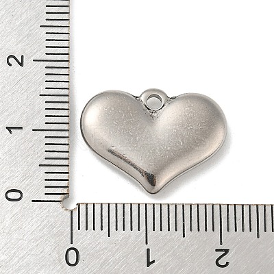 Non-Tarnish 304 Stainless Steel Stamping Blank Tag Heart Pendants STAS-G218-08P-04-1
