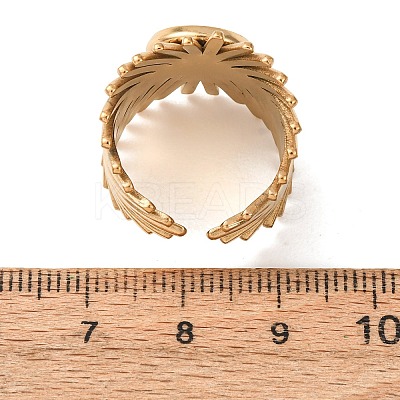 V-Shaped 304 Stainless Steel Cuff Ring Components SA-CBAC0DF-01B-G-1