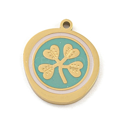 316 Surgical Stainless Steel Enamel Pendants STAS-M073-12G-1