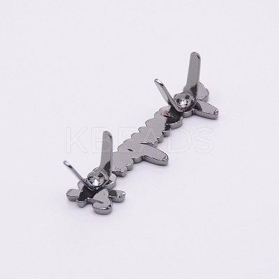 Zinc Alloy Bag Lock Catch Clasps DIY-TAC0015-02B-1