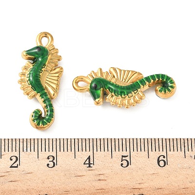 304 Stainless Steel Enamel Pendants STAS-I346-19G-05B-1