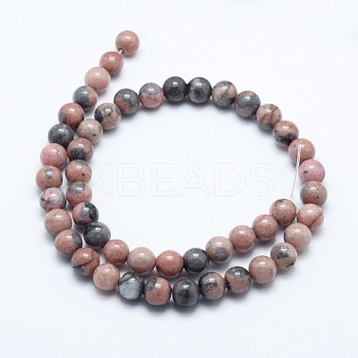 Natural Gemstone Beads Strands G-K274-01-8mm-1