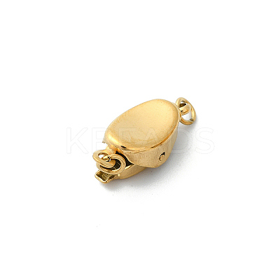 Ion Plating(IP) 304 Stainless Steel Box Clasps STAS-Z066-05G-03-1