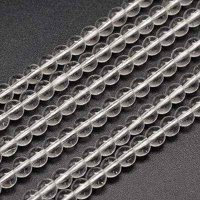 Synthetic Quartz Round Bead Strands PIEG-J002-16-6mm-1