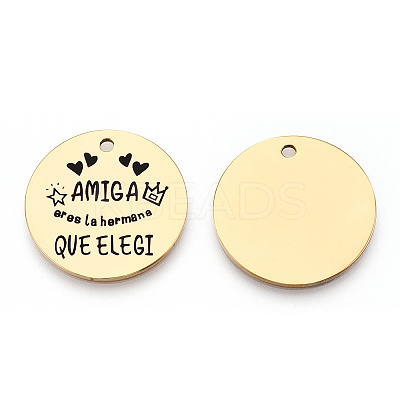201 Stainless Steel Pendants LS-STAS-T064-37G-7-1