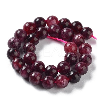 Dyed Natural Malaysia Jade Beads Strands G-G021-01A-04-1