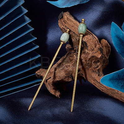 2Pcs Brass Hair Sticks OHAR-PH00003-1