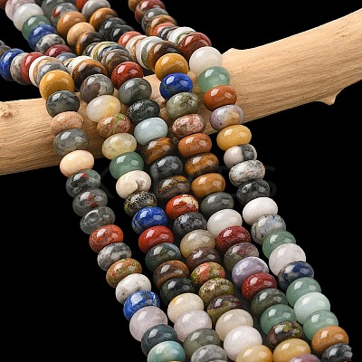 Natural Mixed Gemstone Beads Strands G-A280-A01-03-1