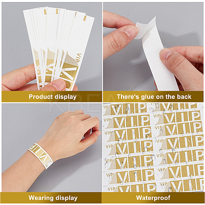 100Pcs Paper Disposable Wristbands BJEW-CN0001-10A-1