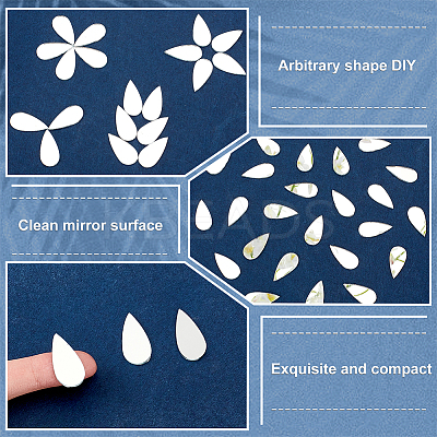 500Pcs Teardrop Glass Cabochons DIY-OC0011-79-1