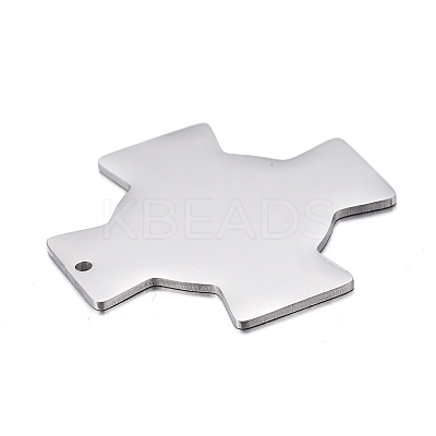 Non-Tarnish 304 Stainless Steel Pendants STAS-F254-24B-P-1