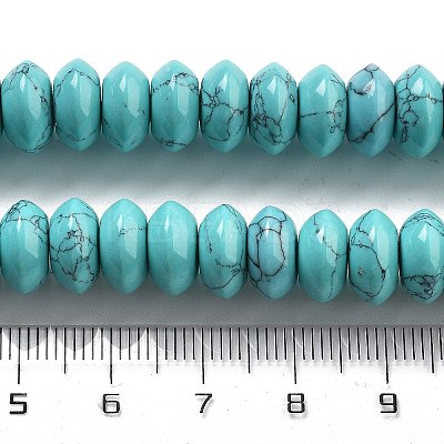 Synthetic Turquoise Beads Strands G-P559-A11-02-1