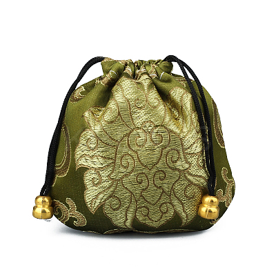Chinese Style Stain Brocade Jewelry Packing Pouches PAAG-PW0001-161H-1-1