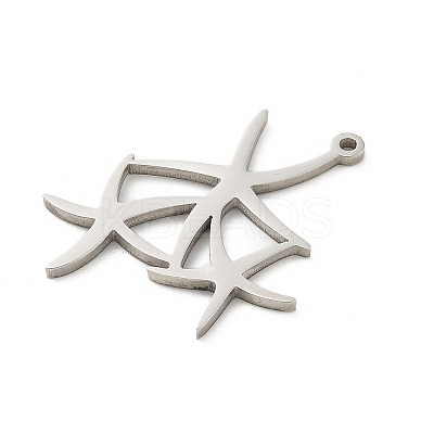 201 Stainless Steel Pendants STAS-R133-01P-04-1