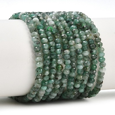 Natural Emerald Beads Strands G-B175-A19-2x3mm-1