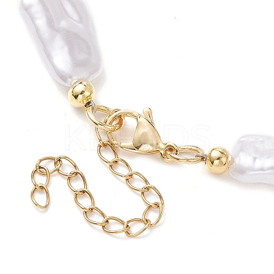 Plastic Imitation Pearl with Acrylic Beaded Necklaces for Women NJEW-JN04662-1