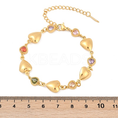 304 Stainless Steel Link Bracelets for Women BJEW-U026-02A-G-1
