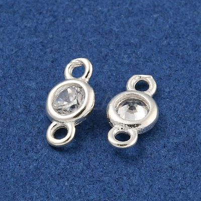925 Sterling Silver Connector Charms STER-C007-07A-S-1