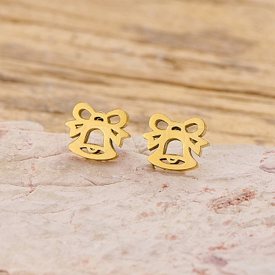 304 Stainless Steel Stud Earrings LS-EJEW-I321-01G-02-1