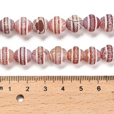 Dyed Natural Weathered Agate Beads Strands G-G203-04-1