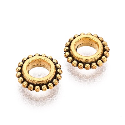 Tibetan Style Alloy Beads TIBE-T016-04AG-1