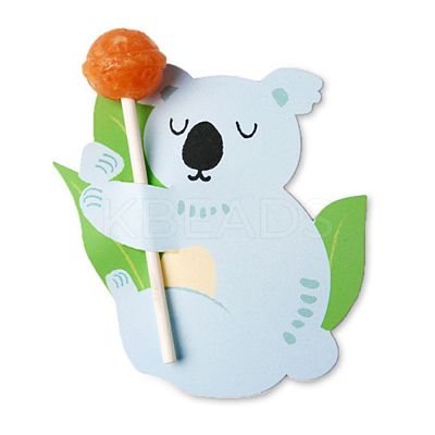 Koala Shape Paper Candy Lollipops Cards CDIS-I003-07-1