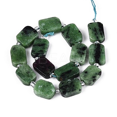 Natural Ruby in Zoisite Beads Strands G-C098-A38-01-1