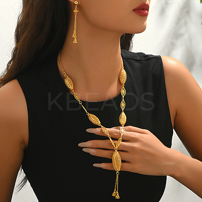 Geometric Hollow Alloy Earrings & Necklaces Sets for Women Party and Festive Wear TW5135-1