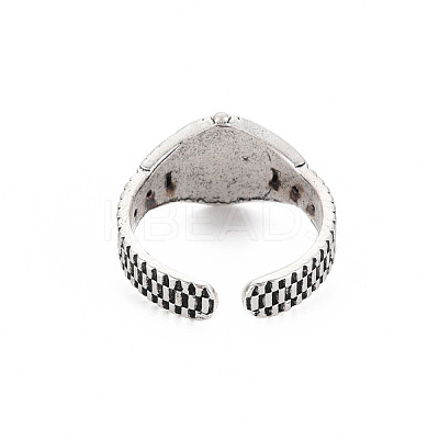 Watch Shape Open Cuff Ring RJEW-S038-212-1