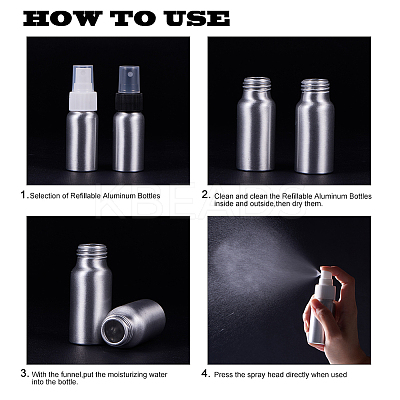 Refillable Aluminum Spray Bottles MRMJ-XCP0001-21-1