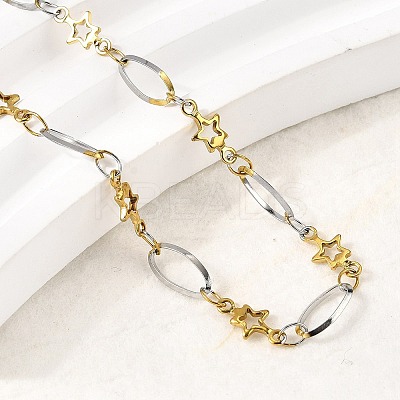 304 Stainless Steel Link Bracelets BJEW-A044-03B-GP-1