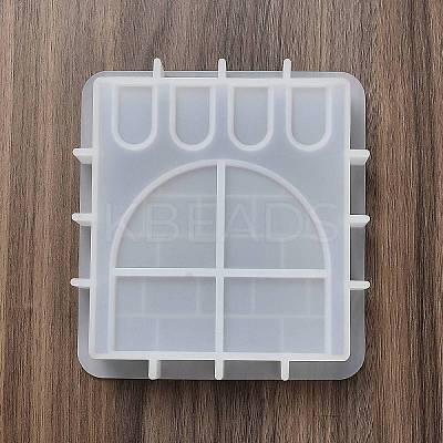 DIY Square with Rampart Pattern Candle Silicone Molds LS-DIY-G113-09B-1