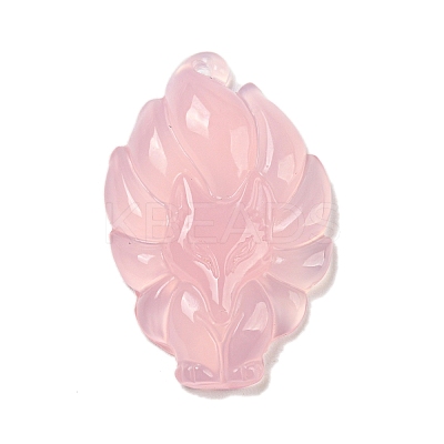 Dyed Natural Agate Carved Pendants G-A098-01A-1