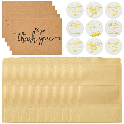 Thanksgiving Day Theme Resealable Kraft Paper Bags OPP-FS0001-13-1