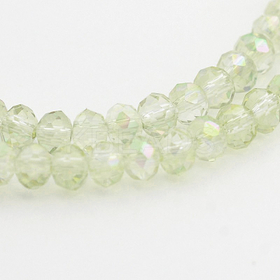 Electroplate Glass Beads Strands EGLA-D020-3x2mm-26-1