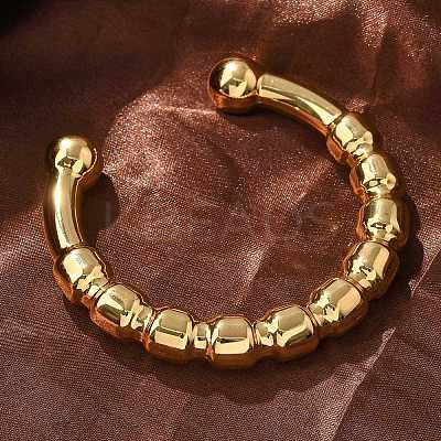 304 Stainless Steel Cuff Bangles BJEW-S161-01G-1