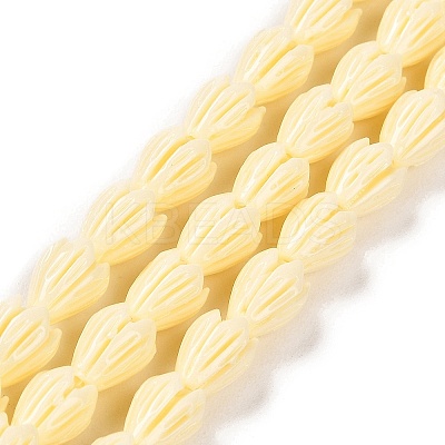 Synthetic Coral Dyed Beads Strands CORA-P008-04B-02-1