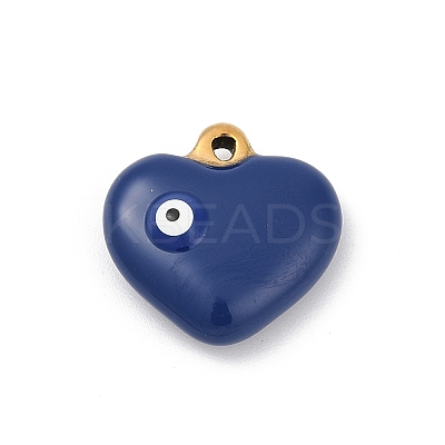 304 Stainless Steel Enamel Pendants STAS-Q350-19G-A-1
