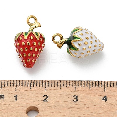 304 Stainless Steel Enamel Pendants STAS-K306-35G-1